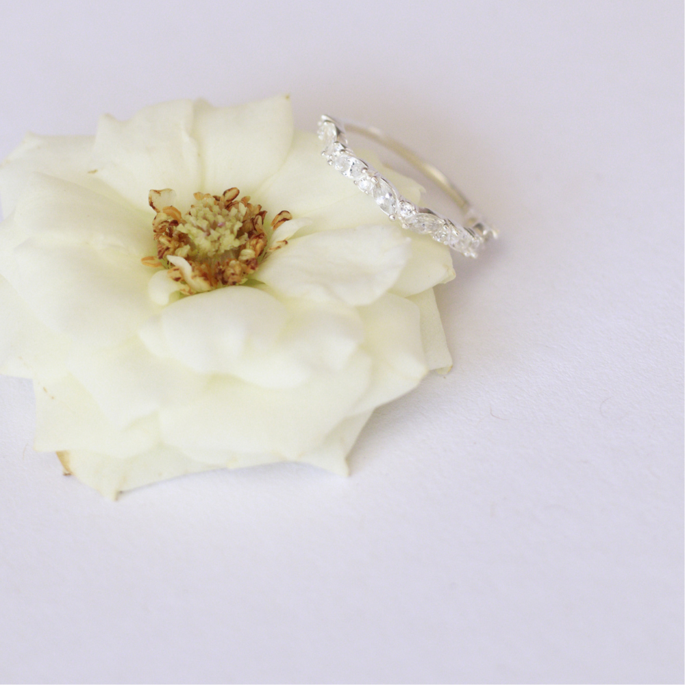 Anel Lumina em Pedras Ovais - Prata