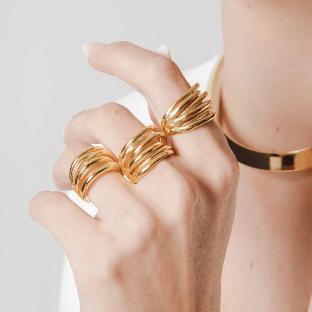 Anel Seis Fios - Dourado