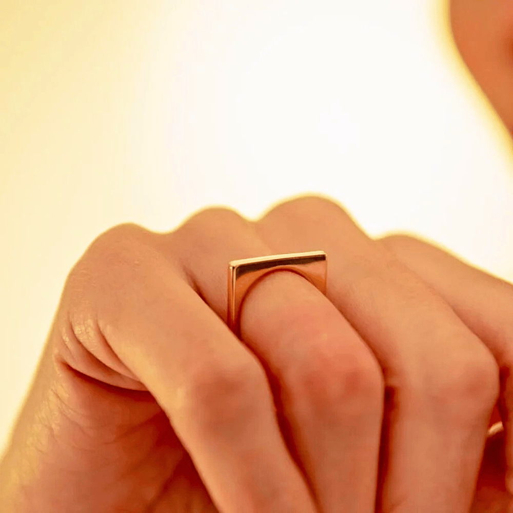 Anel Zenith Ajustável - Dourado