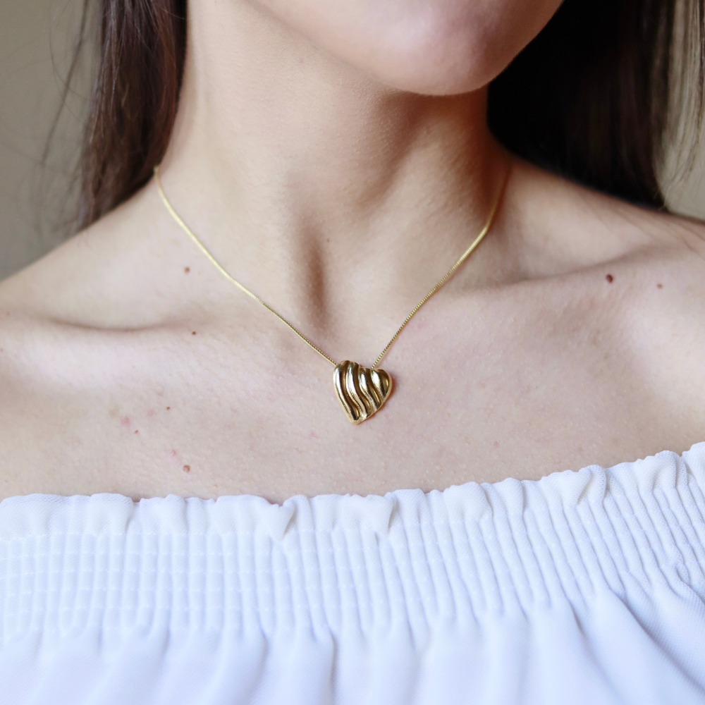 Colar Pulso do Amor - Dourado