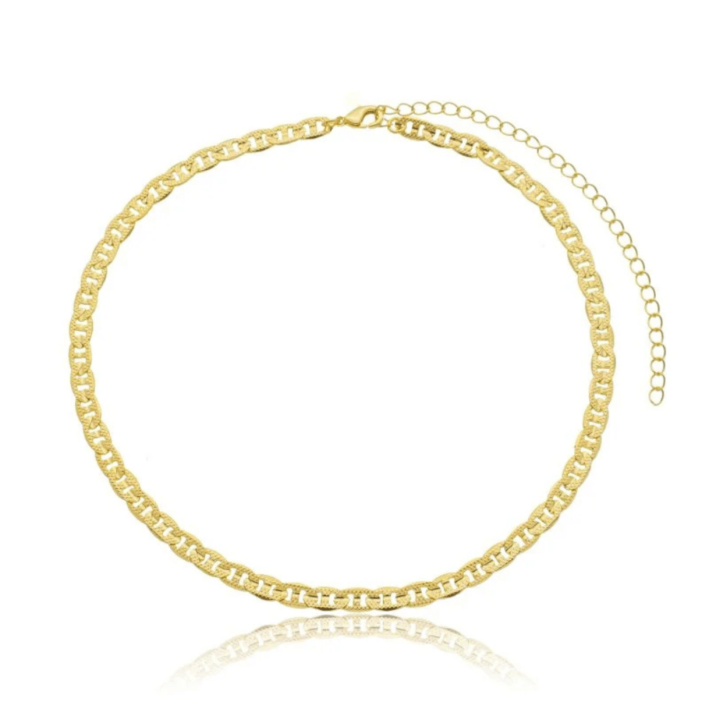 Choker Elos Riscado - Dourado