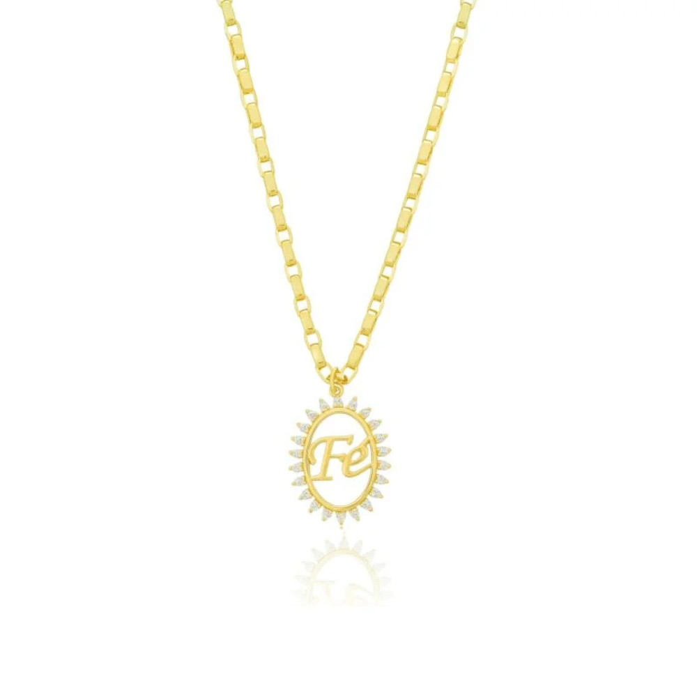Colar Fé Radiante - Dourado