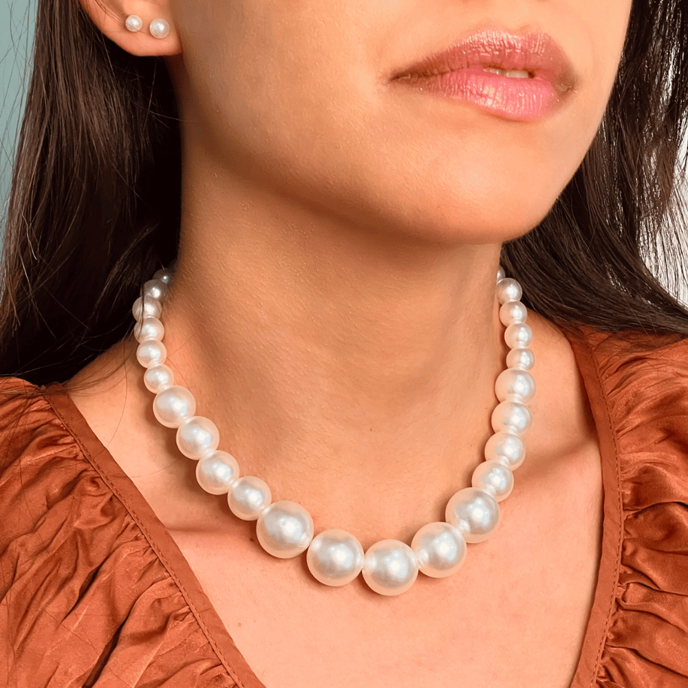 Colar Pérolas Max - Dourado