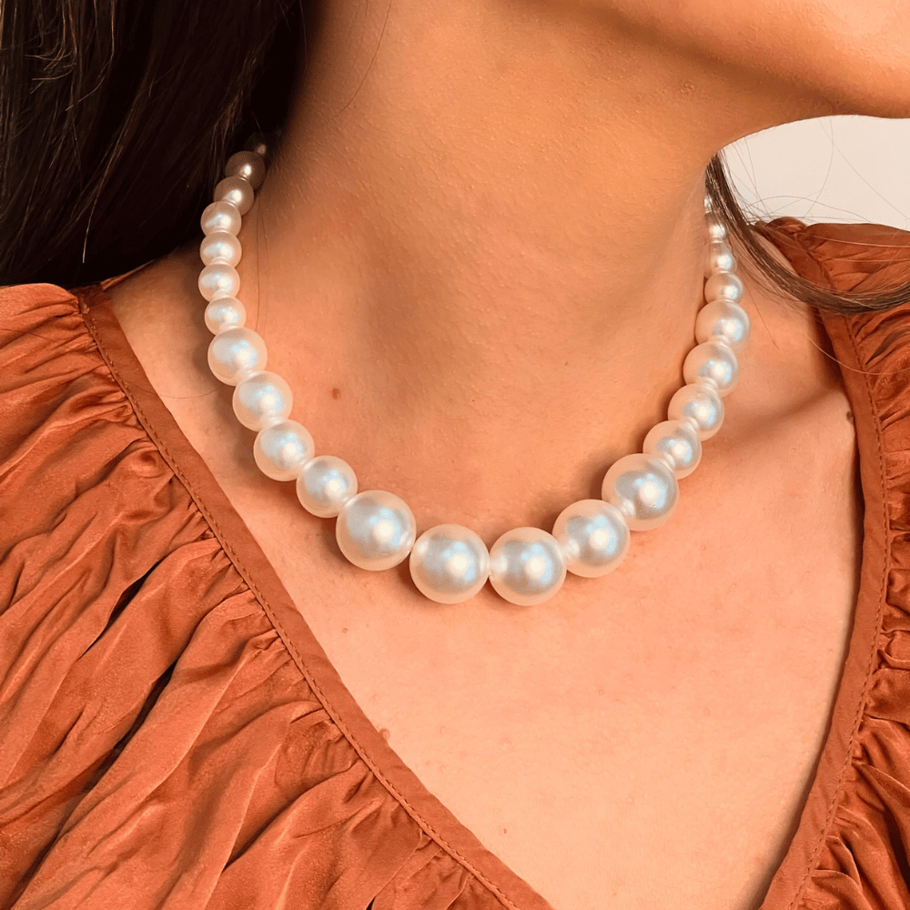 Colar Pérolas Max - Dourado