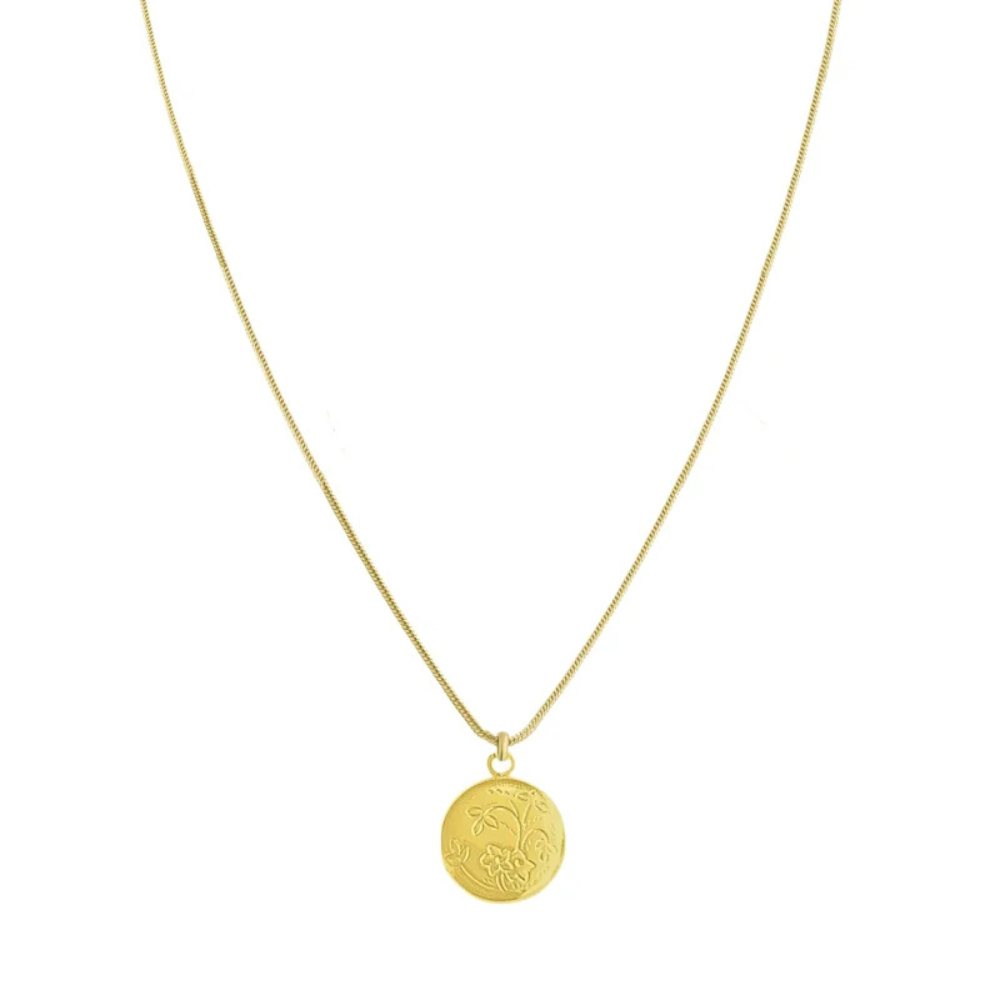 Colar Relicário Sentimentos Personalizado - Dourado