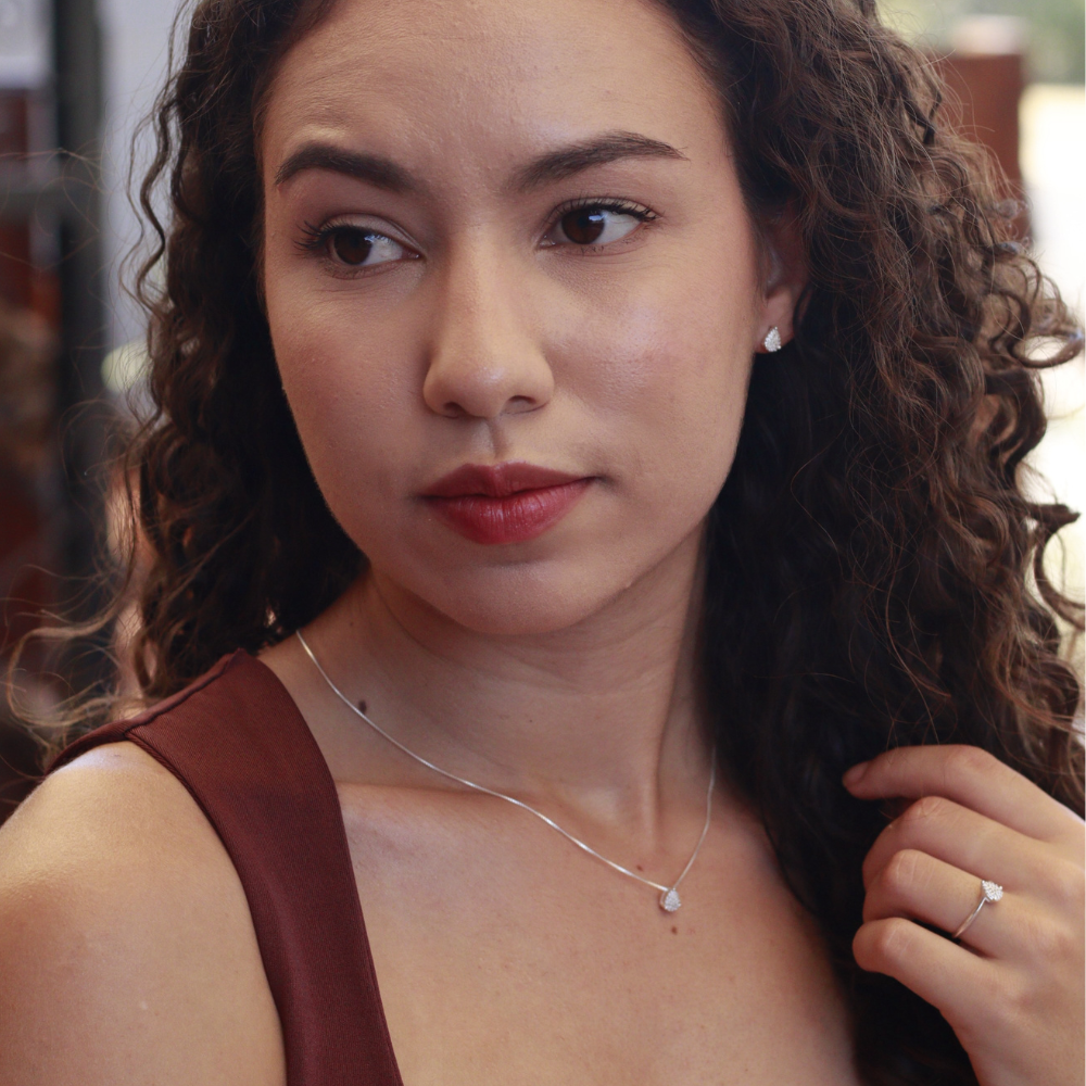 Conjunto Gota de Luz - Prata