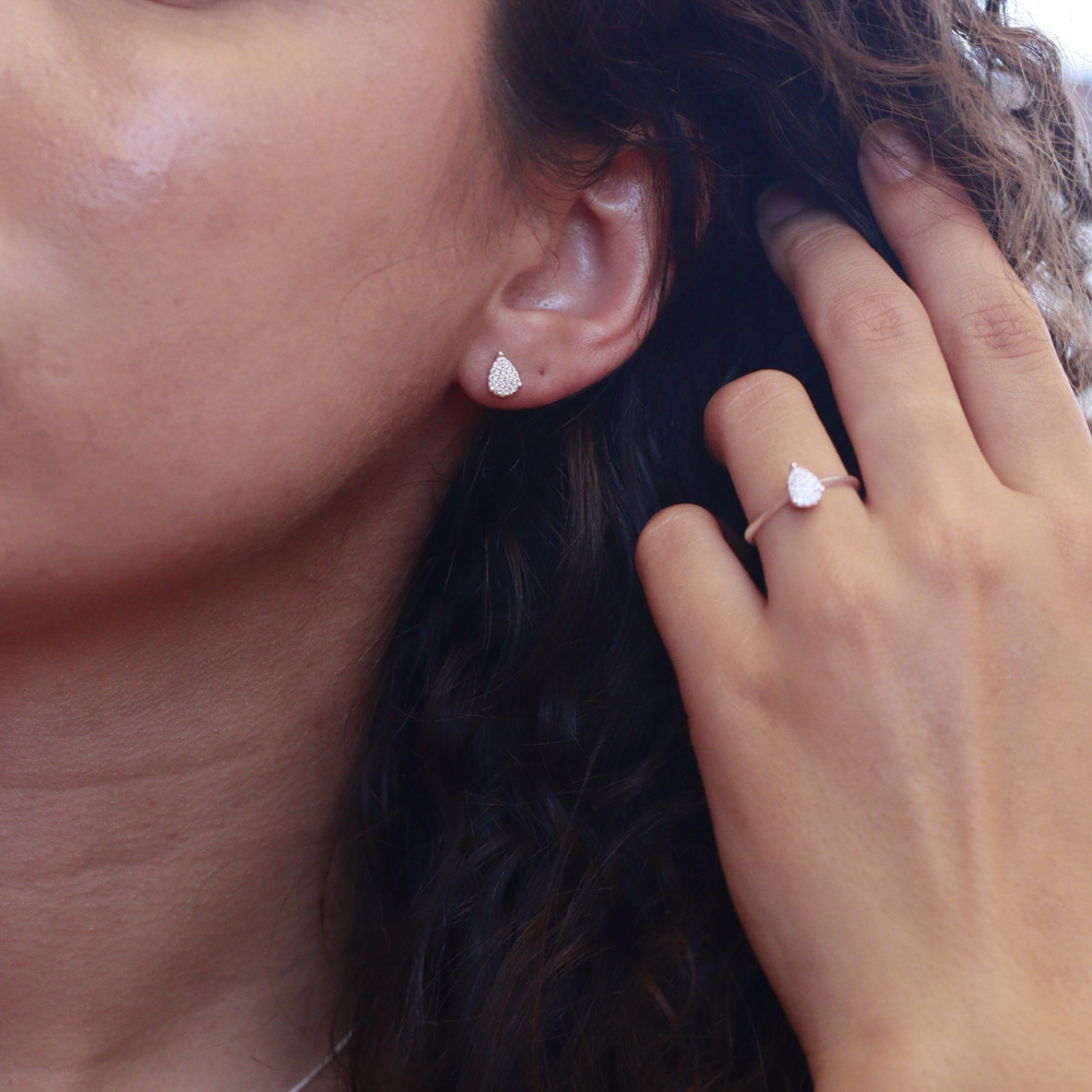 Conjunto Gota de Luz - Prata