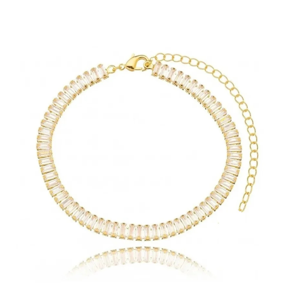Pulseira Riviera Baguete - Dourado