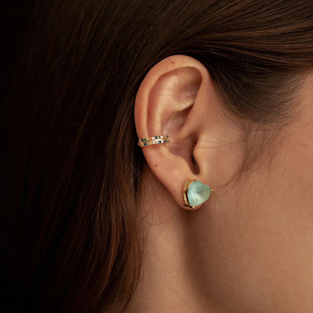 Piercing Fake Duplo Aurora - Dourado