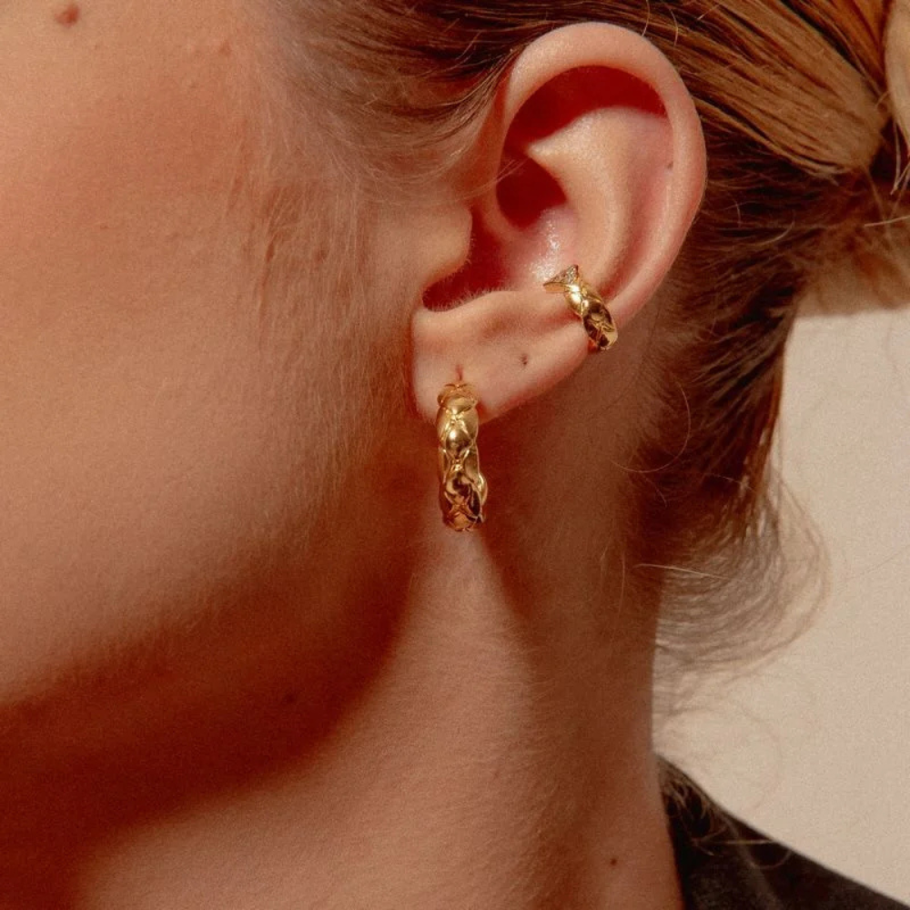 Piercing Fake Coco Brilho - Dourado