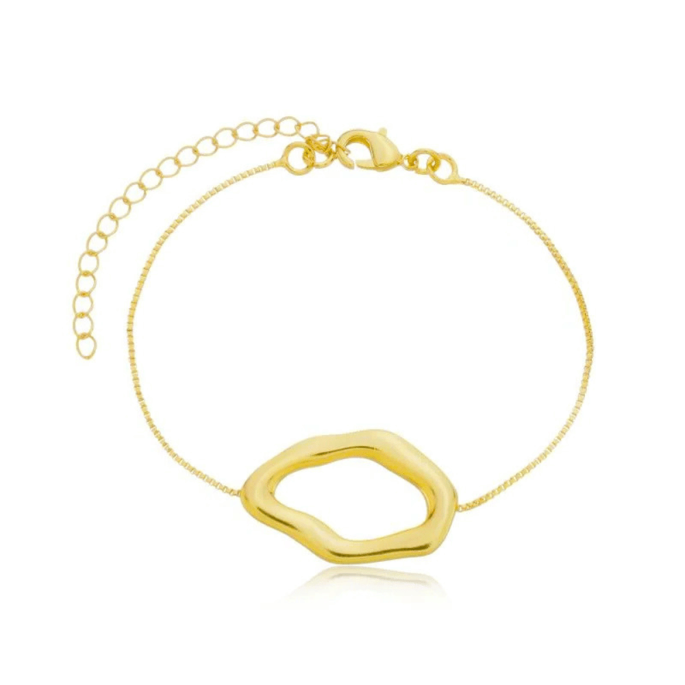 Pulseira Orgânica Encanto - Dourado