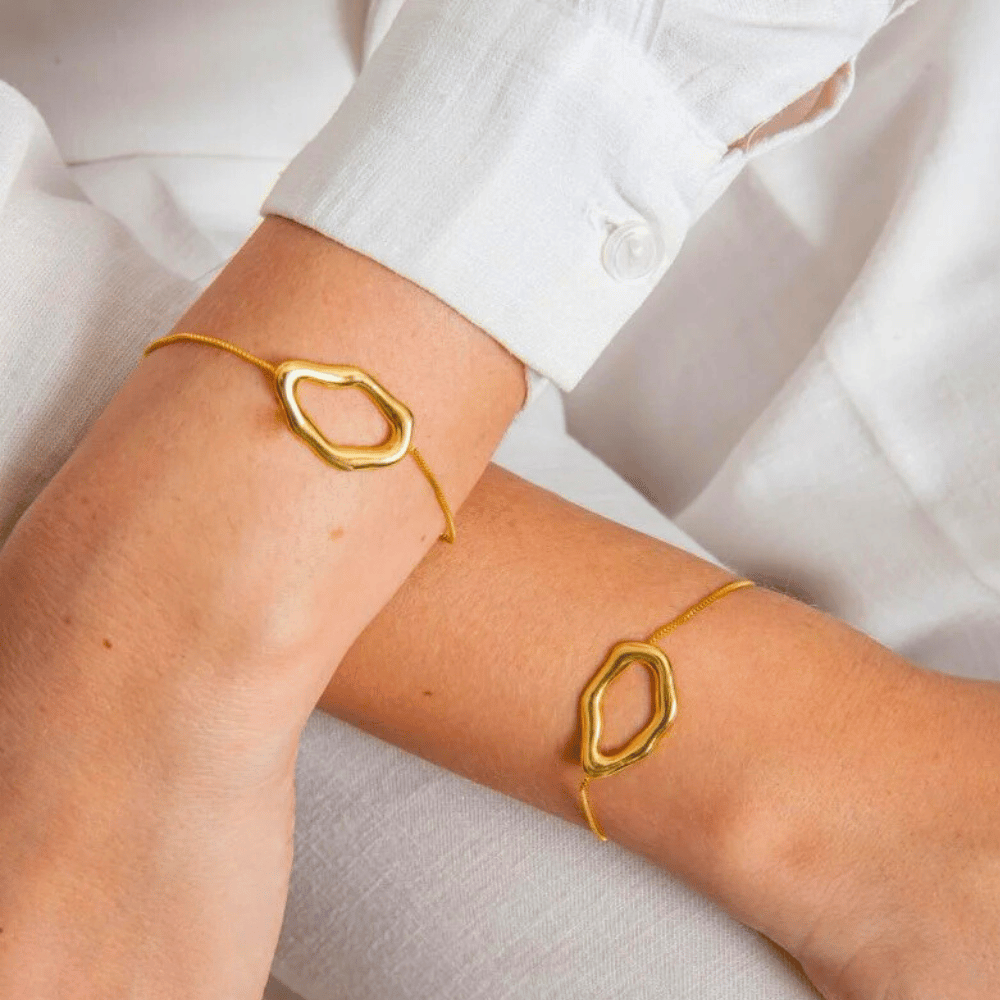 Pulseira Orgânica Encanto - Dourado