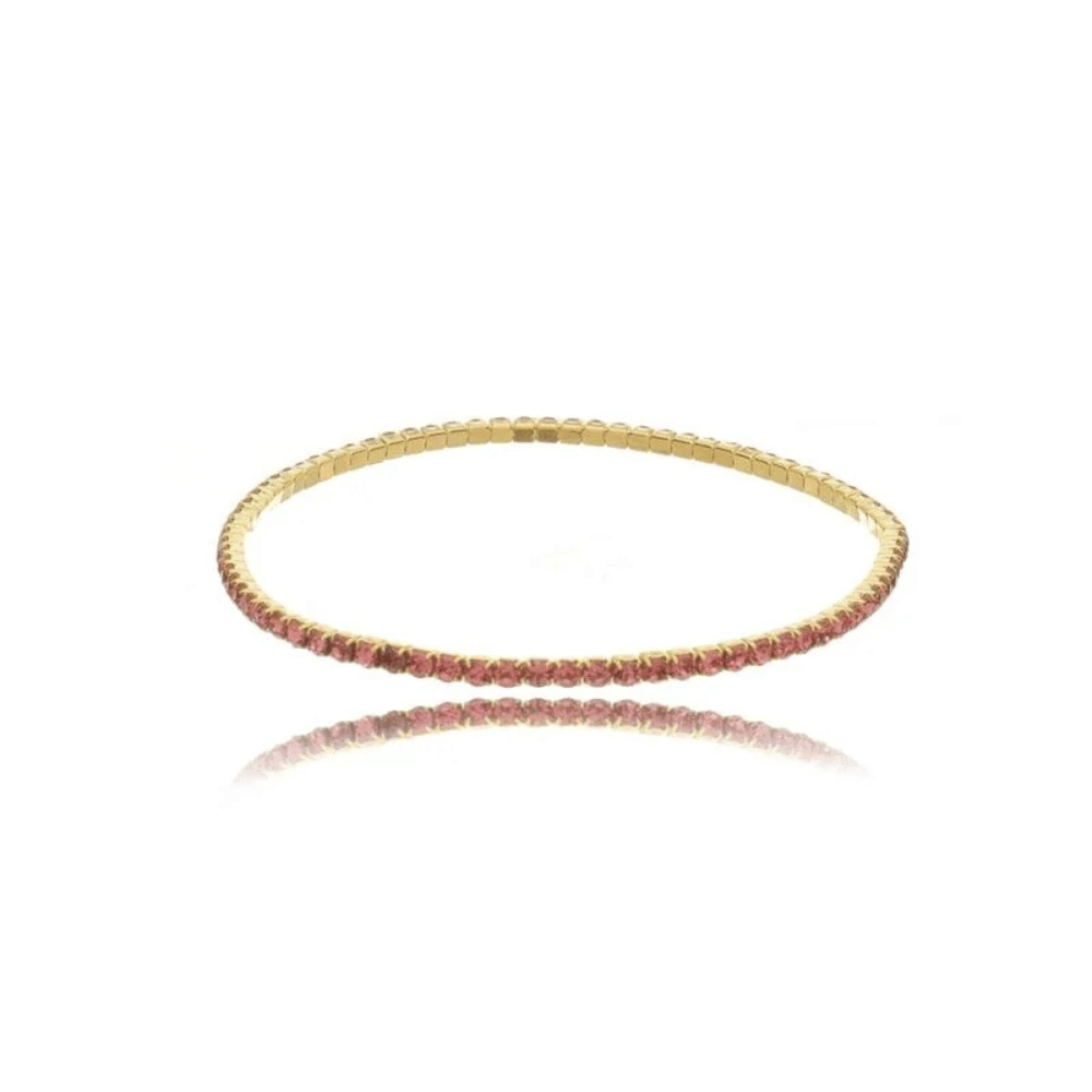 Pulseira Riviera Rosa - Dourado