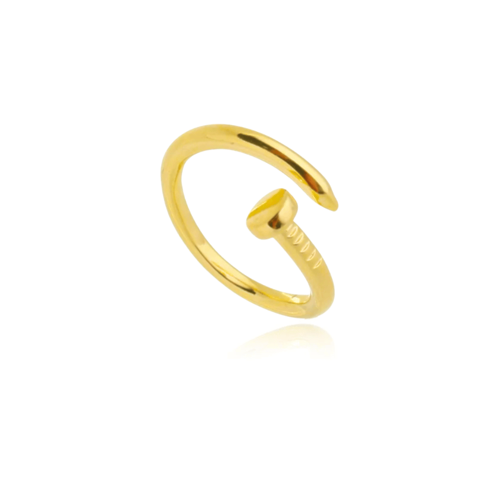 Anel Prego Ajustável - Dourado