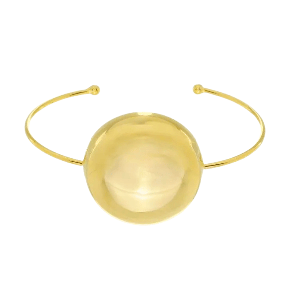 Bracelete Meia Esfera 28mm - Dourado