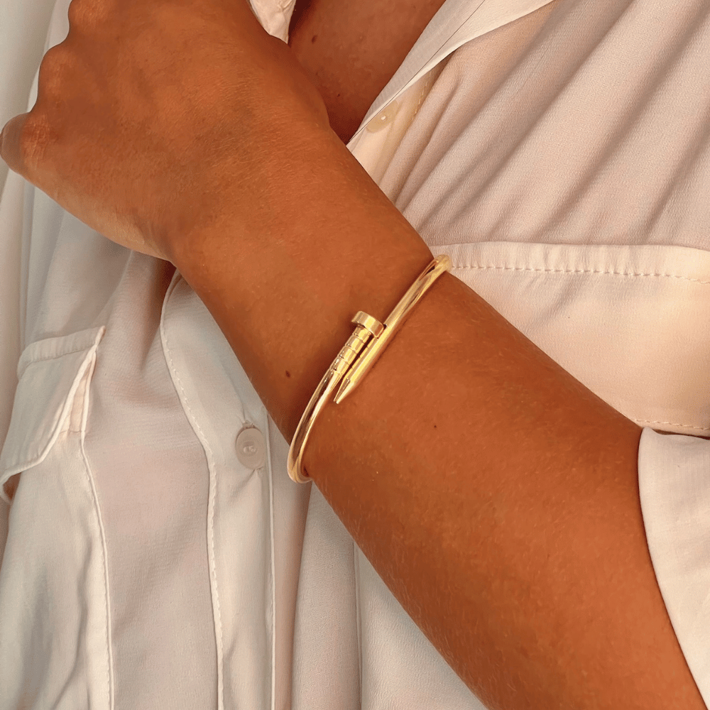 Bracelete Prego - Dourado