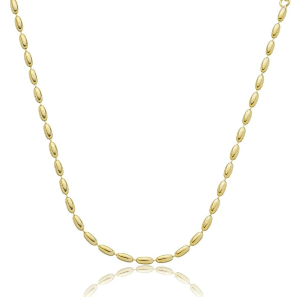 Choker Capsula Lisa - Dourado