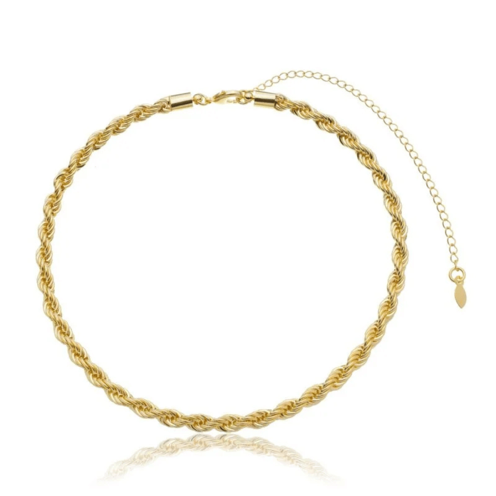 Choker Cordão Baiano 5mm - Dourado