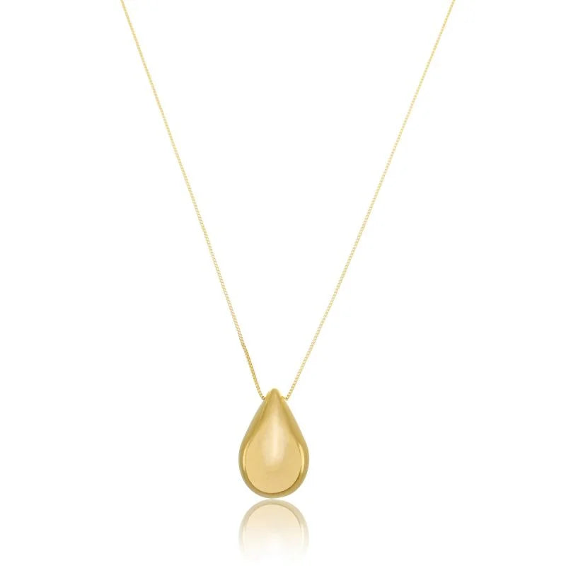 Colar Longo Gota Mavi - Dourado