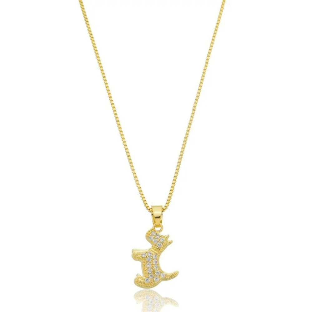Colar Pet Lovers - Dourado