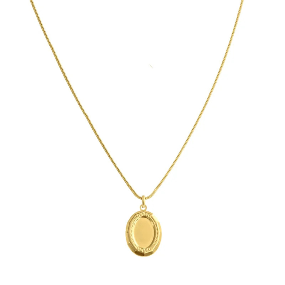 Colar Relicário Memórias de Ouro Personalizado - Dourado