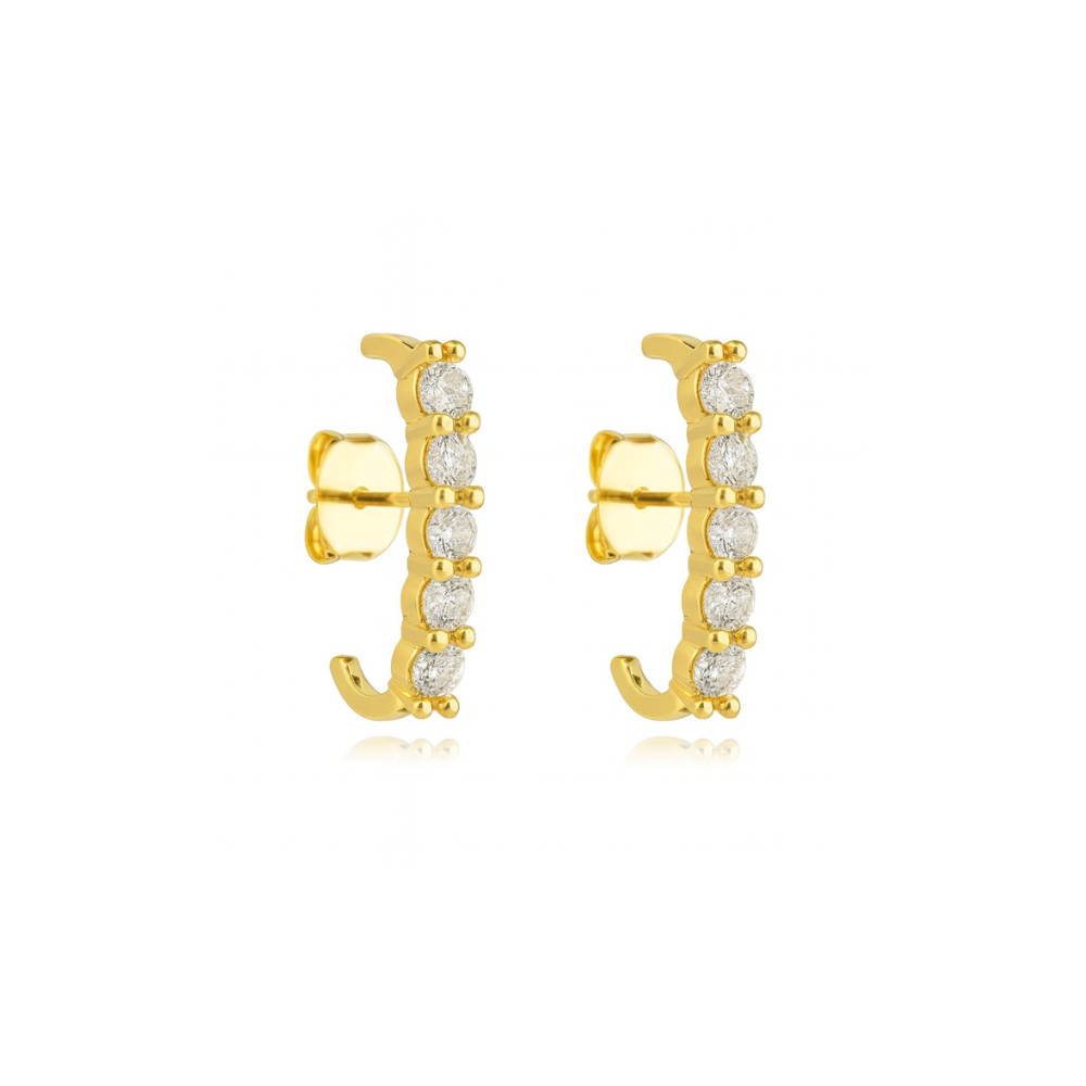 Brinco Arco Elegance - Dourado