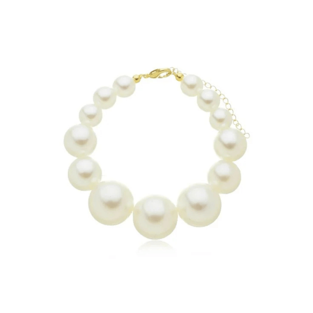 Pulseira Pérolas Max - Dourado