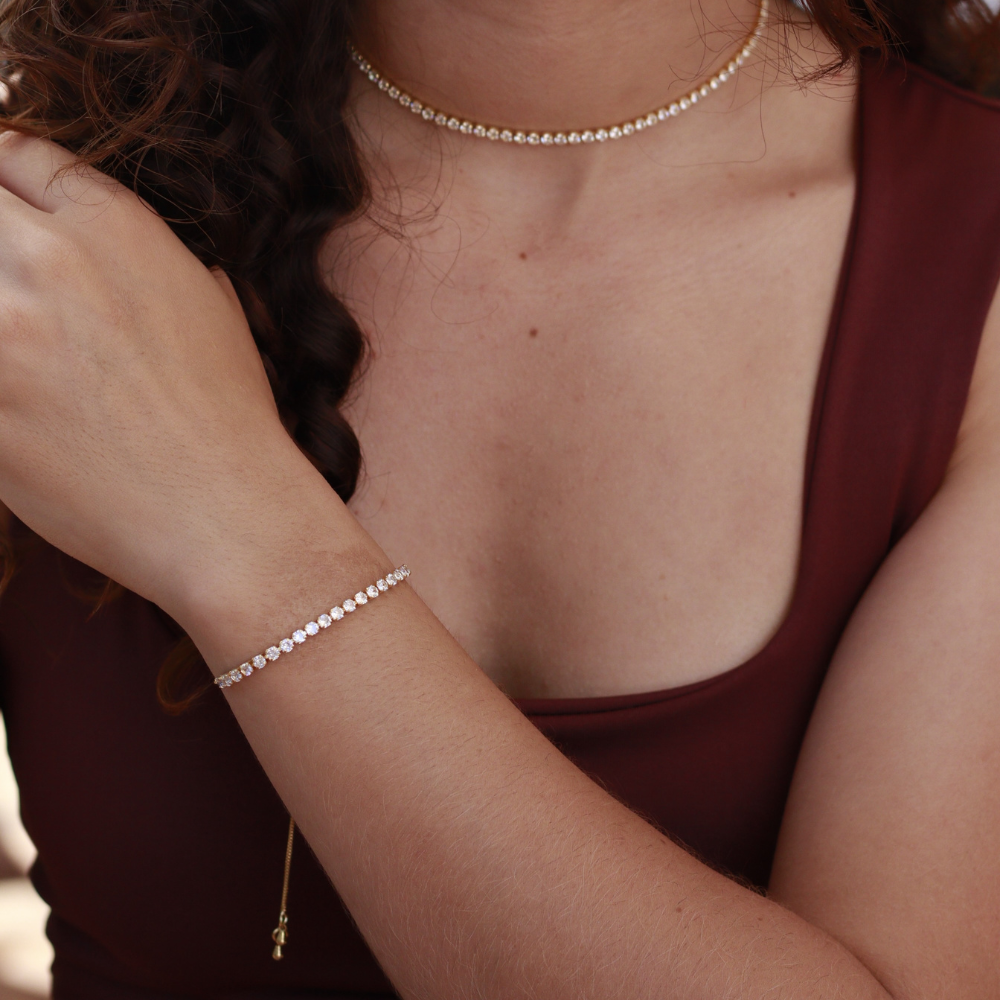 Pulseira Riviera Gravata - Dourado